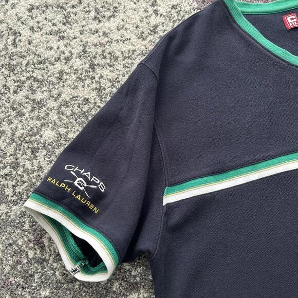 Chaps Ralph Lauren Men's Vintage V-Neck T-Shirt - Picture 4 of 6